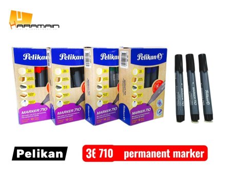 PELIKAN اقلام فلوماستر عريض اسود 710