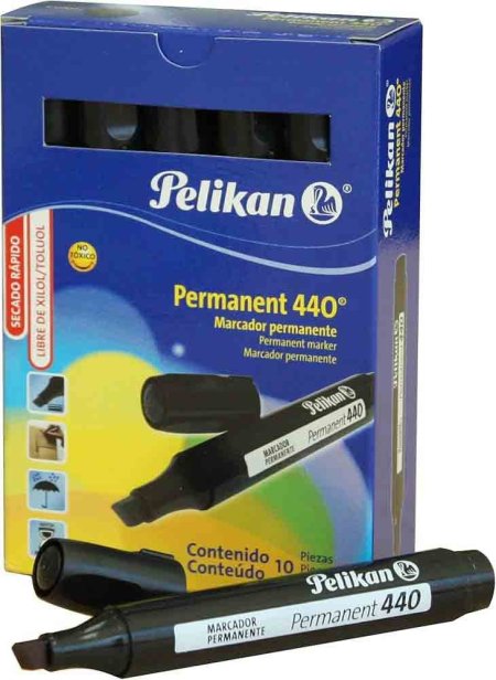 PELIKAN اقلام فلوماستر عريض 440 ازرق قصير