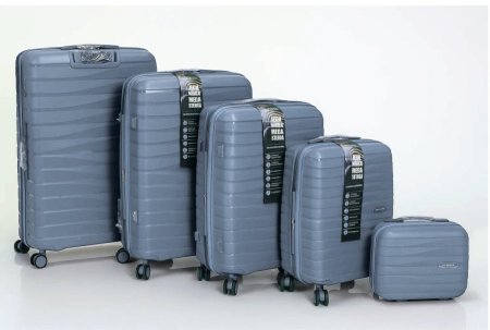 GRAYISH BLUE شنط سفر عظم 1/5 ازرق فاتح