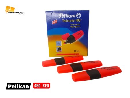 PELIKAN اقلام فسفوري بيليكان 490 احمر