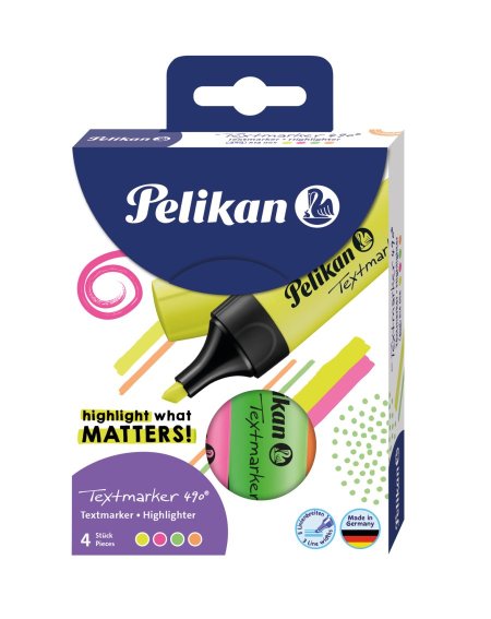 PELIKAN اقلام فسفوري 490 بيليكان 1/4